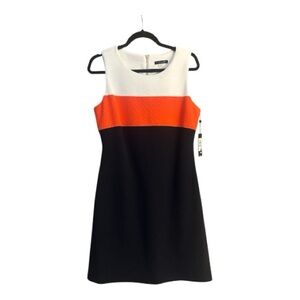 Tommy Hilfiger Mini Dress - White, Orange, Navy